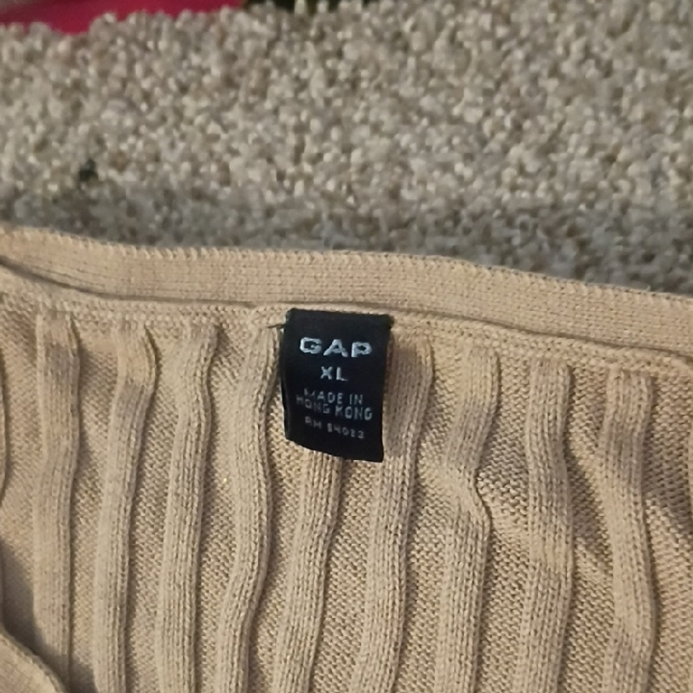 GAP Tan Ribbed Knit Top - Picture 3 of 5